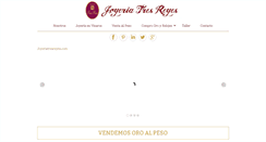 Desktop Screenshot of joyeriatresreyes.com