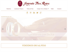 Tablet Screenshot of joyeriatresreyes.com